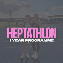 Load image into Gallery viewer, HEPTATHLON 1 YEAR TRAINING PROGRAMME